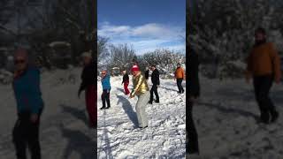 Bailando en la nieve