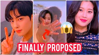 Fans In Shock:😱😱Cha Eun Woo Officially Proposed 💍💍To Moon Ga Young  Publicly//Finally Engaged