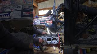 454, Chevy, Squarebody, BBC,  nos, cleaning  off pistons