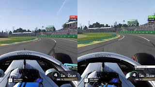 F1 2019 Hotlap Comparison | Previous PB vs Current PB - Australia | Controller [2160p60]