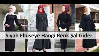 Siyah Elbiseye Hangi Renk Şal Gider | Hangi Elbiseye Hangi Renk Şal Gider