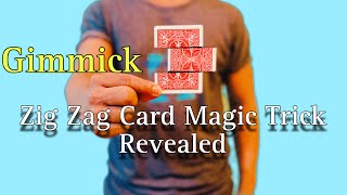 Zig Zag Card Magic Trick Reveal Gimmick