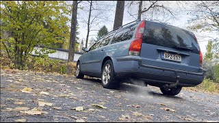 Volvo V70 2.5T -04 | Autumn Cold Start | Muffler Delete