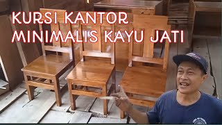 TERBARU 2024 CARA MUDAH            MEMBUAT 3 KURSI KANTOR MINIMALIS KAYU JATI