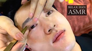 ASMR 눈에 실을 집어넣는 눈물샘 청소 | 호치민 헤드 스파