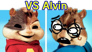 Friday Night Funkin' VS Alvin & Lyrics | Alvin and The Chipmunks (FNF I'm Alvin) (Horror)