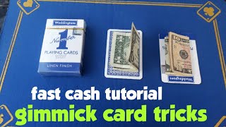 Gimmick card tricks/fast cash tutorial