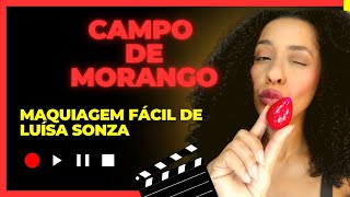 MAQUIAGEM DE LUÍSA SONZA NO CLIPE CAMPO DE MORANGO