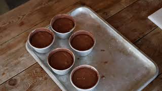 Chocolate and chestnut fondants baked in an ESSE electric oven