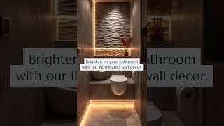 Elevate Your Bathroom with Stylish Wall Decor Transformative Design Ideas.#interiordesign #homedecor