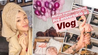 PREPARATIVOS PRÉ ANIVERSÁRIO, PINTEI O CABELO?! E + ARRUMAÇÃO - VLOGÃO