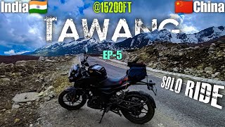 India🇮🇳 To China🇨🇳 Border Bumla Pass 15200 Feet Altitude | Solo Tawang Ride 2024 on Pulsar n160