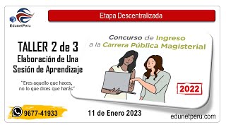 Taller Elaboración de una Sesión de Aprendizaje 02