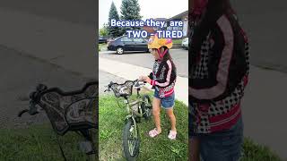 Why do Bicycles keep falling down? #funny #cute #relatable #shortvideo