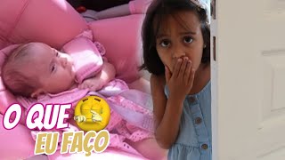 DEIXARAM UM BEBÊ NA PORTA DA NOSSA CASA: ROTINA FORA DA ROTINA *novelinha* - Lara e família