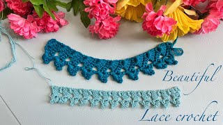 💥 Gorgeous Lace crohet 🧶 Crochet lace edging 🤩 Шикарное Ленточное кружево крючком🔥