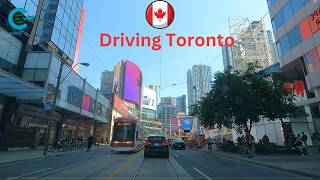 Toronto Driving Tour Yonge Street 4K HDR | Virtual Driving Tour Toronto Yonge Street Canada Part#1