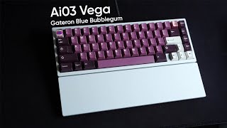 Ai03 Vega / POM Plate / Gateron Blue Bubblegum Switch Sound Test