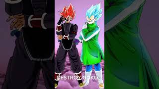 Goku Black God VS Vegeta God dragonballsuper #dbs #dbz #whoisstrongest #anime #sdbh #dragonball