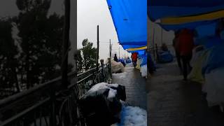 Mussoorie Hill Station Snow | Mussoorie Mall Road | Mussoorie Snow ❄️ ⛄️ #snowfall #mussoorie