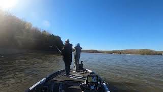 Beautiful Lake Ozark Sun Rise and Big Bass