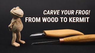 Create Kermit the Frog Wood Carving in 20 min!