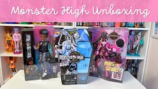 Monster High Fearidescent Frankie, Monster Ball Draculara, Clawd Wolf Unboxing & Review #monsterhigh