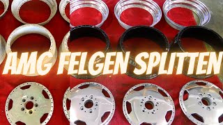 How to AMG Felgen splitten, reparieren und aufbereiten | hochglanzverdichten |Restauration | 500pat