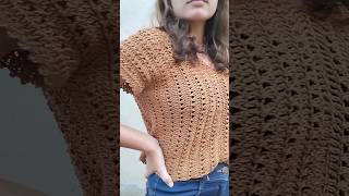 PASSO A PASSO DISPONÍVEL AQUI NO CANAL BLUSA DE CROCHÊ PROJETO MARGOT #shorts #short #tutorial #diy