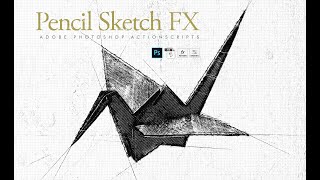 How To Use Pencil Sketch FX - Photoshop Add On Plugin Tutorial