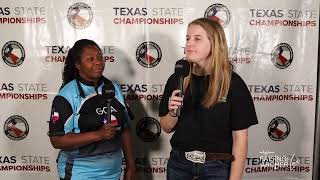 2022 Indoor State Championship interview | Candice Caesar