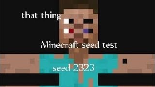 THAT THING Seed test#horror #minecraft #seed