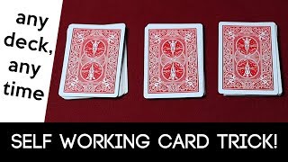 Any Deck, Any Time - Self Working Card Trick - Magic Tricks REVEALED