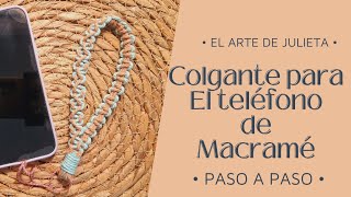 Colgante para el teléfono de MACRAMÉ