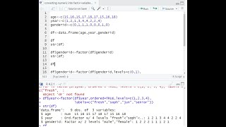 Converting numeric into factor variables in R Studio (includes adding labels to factor levels)