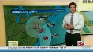 NEWS: Hurricane Sandy 'storm of a lifetime' (CNN Report) 10/26/12