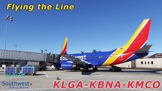 LGA-BNA-MCO Currency Trip | SVA/VATSIM | PMDG 737-700