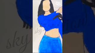 Aaj ki raat 🥰 song , #shorts #short #drawing #flip