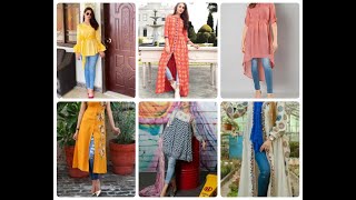 #fashionstyle gorgeous stylish pant with long kurti and frocks looking so comfortable|fashion style