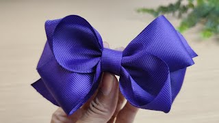 BELAJAR MEMBUAT PITA DENGAN MUDAH BERBAHAN DASAR PITA GROSSGRAIN #diy #tutorial #ribbonbow