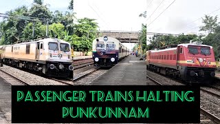 [3 in 1] Compilation Of Trains Halting Thrissur Punkunnam | Platform No. 1