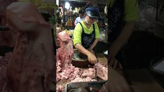 Pork market #shorts #shortvideo #pork #market #marketscenes #cambodianstreetmarkets