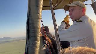 Hot Air Balloon Ride over the African Serengeti Tanzania