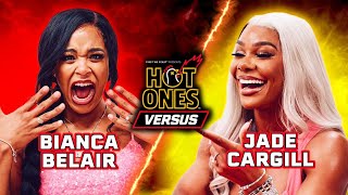 WWE Superstars Bianca Belair vs. Jade Cargill | Hot Ones Versus