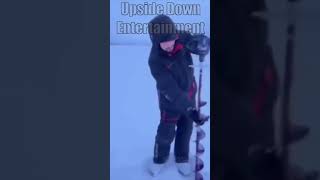 Ice Fishing Epic Fail #shorts