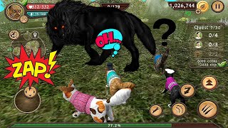 🐱‍👓CAT 30 lV VS 🐺DOG 80lV Cat Sim Online: Play with Cat Clan Pet Simulator Android Gameplay