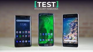 Test rýchlosti nabíjania | Moto g6, Pixel 2, Nokia 8 Sirocco