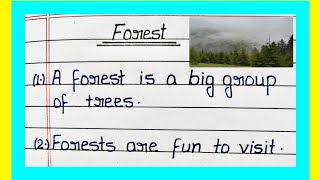 10 Lines on Forest/ Essay on Forest/ 10 Lines Essay on Forest