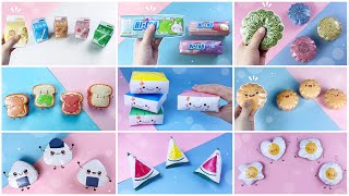 9 Cách Làm Squishy THỨC ĂN Bằng Giấy Siêu Dễ Thương / DIY 3D Paper Squishy / Sam Art & Craft