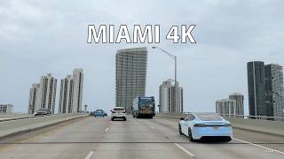 Miami 4K - Driving Downtown - North Miami to the Cruise Ships - USA